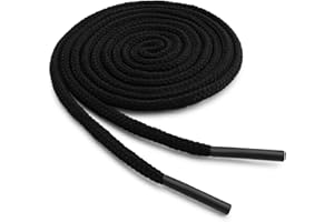 OrthoStep Round Dress Thin Shoelaces 2 Pair Pack - Made in USA