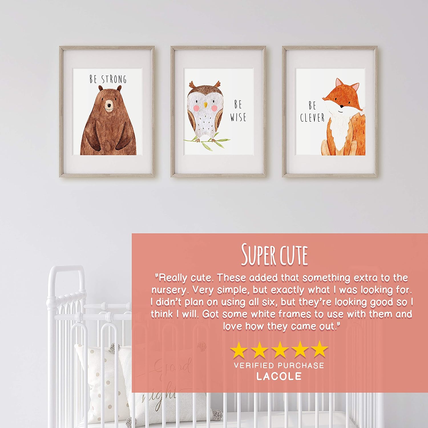 Woodland Nursery Decor, Nursery Wall Art, Woodland Decor, Baby Wall Decor, Nursery Wall Decor, Woodland Nursery Decor for Boys, Baby Animal Pictures for Nursery, Set of 6 – 8x10": Baby