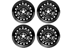 LEVALCRAFT 15Inch Set of 4 New15x5.5" For 2013-2020 Nissan NV200 Painted Black Steel Wheel-OEM Design Replacement Rim