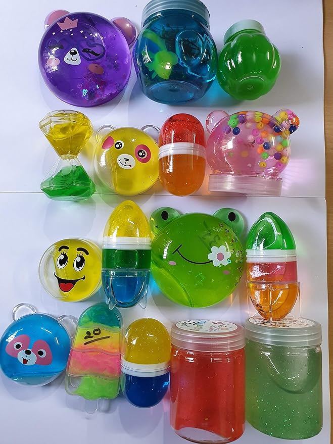 Buy Royals Slime Toys for Kids 6 Pieces Mix Design, Multicolour