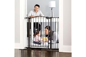 Regalo Easy Step Arched Decor Safety Gate, 29-35 inches Wide, Bronze, Extra Wide