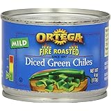 Ortega Diced Green Chiles, Mild, Diced, 4 oz