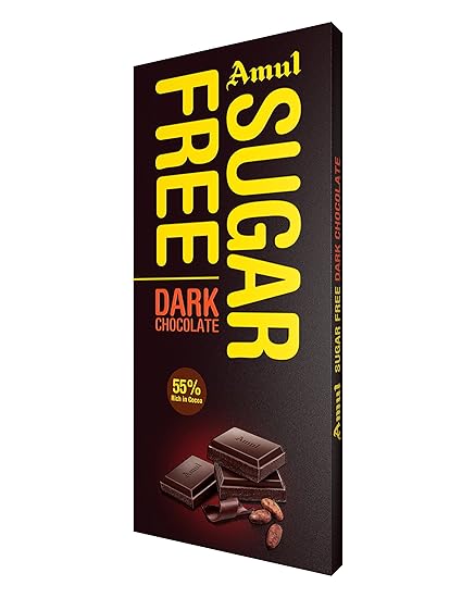 Amul Dark Chocolate - Sugar Free, 150g