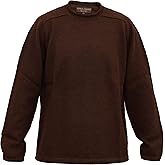Alpaca Basics Men's Handmade 100% Alpaca Wool Roll Neck Sweater (Brown, Medium)