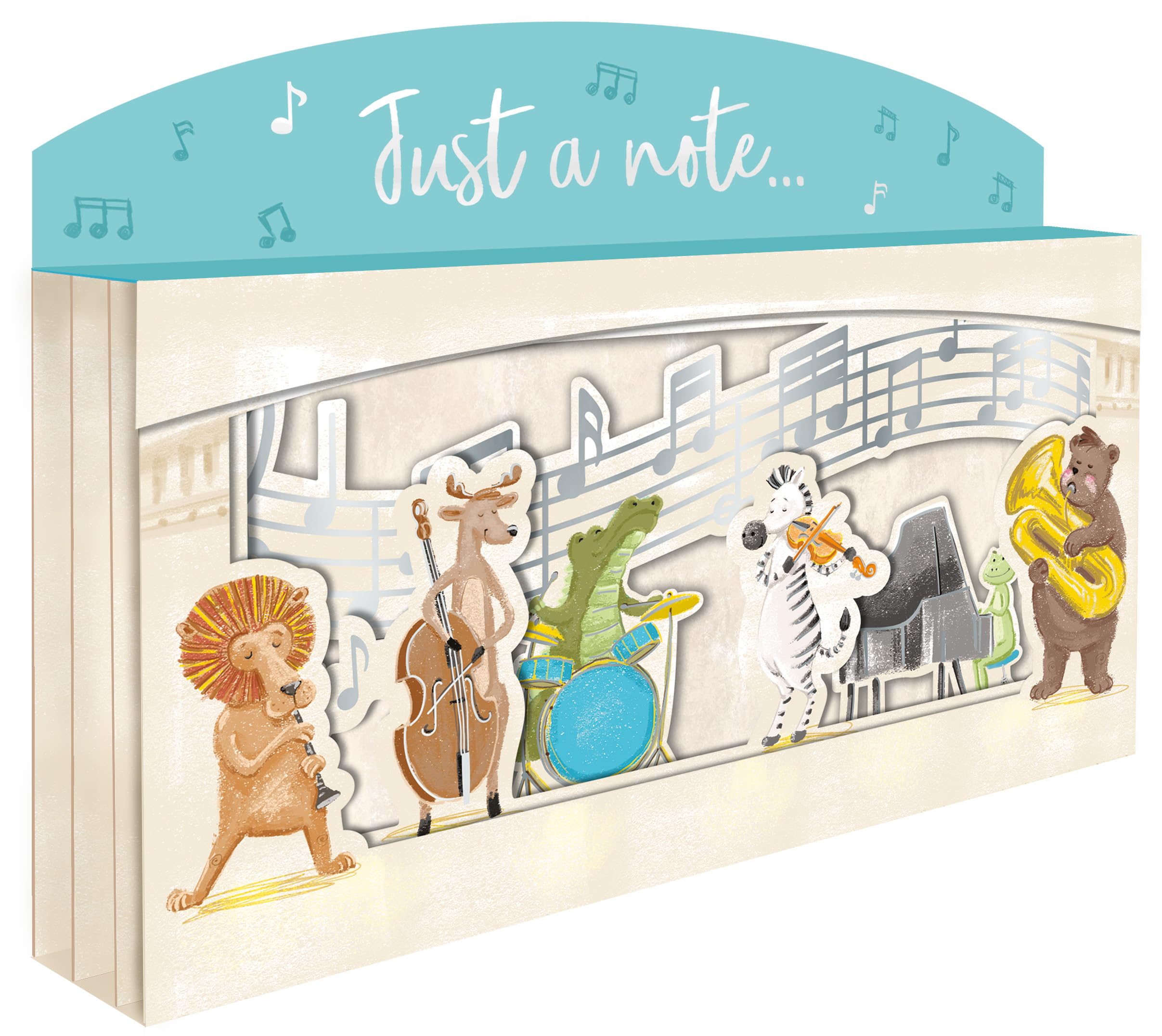 Spectacular 3D Just A Note... Any Occasion Greeting Card Freestanding Cards SPT029