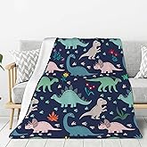 AMORVITA Dinosaur Throw Blanket for Couch Bed Sofa Chair Living Room, Dinosaur Blanket for Boys Flannel Fleece Soft Cozy Lightweight Breathable Fluffy Durable Home Decorative 50 x 60 Inches