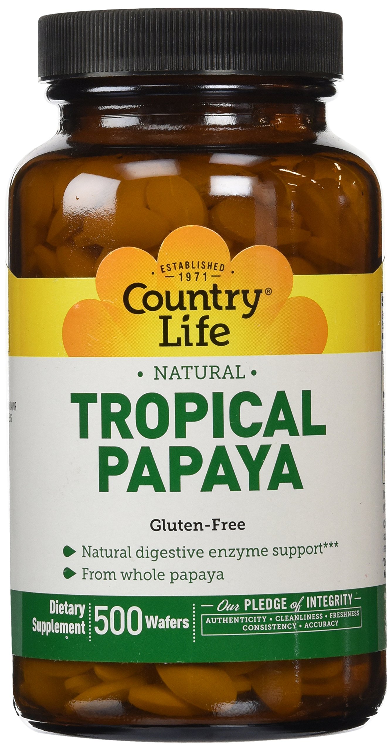 Country Life Tropical Papaya - 500 Chewable Tablets | eBay