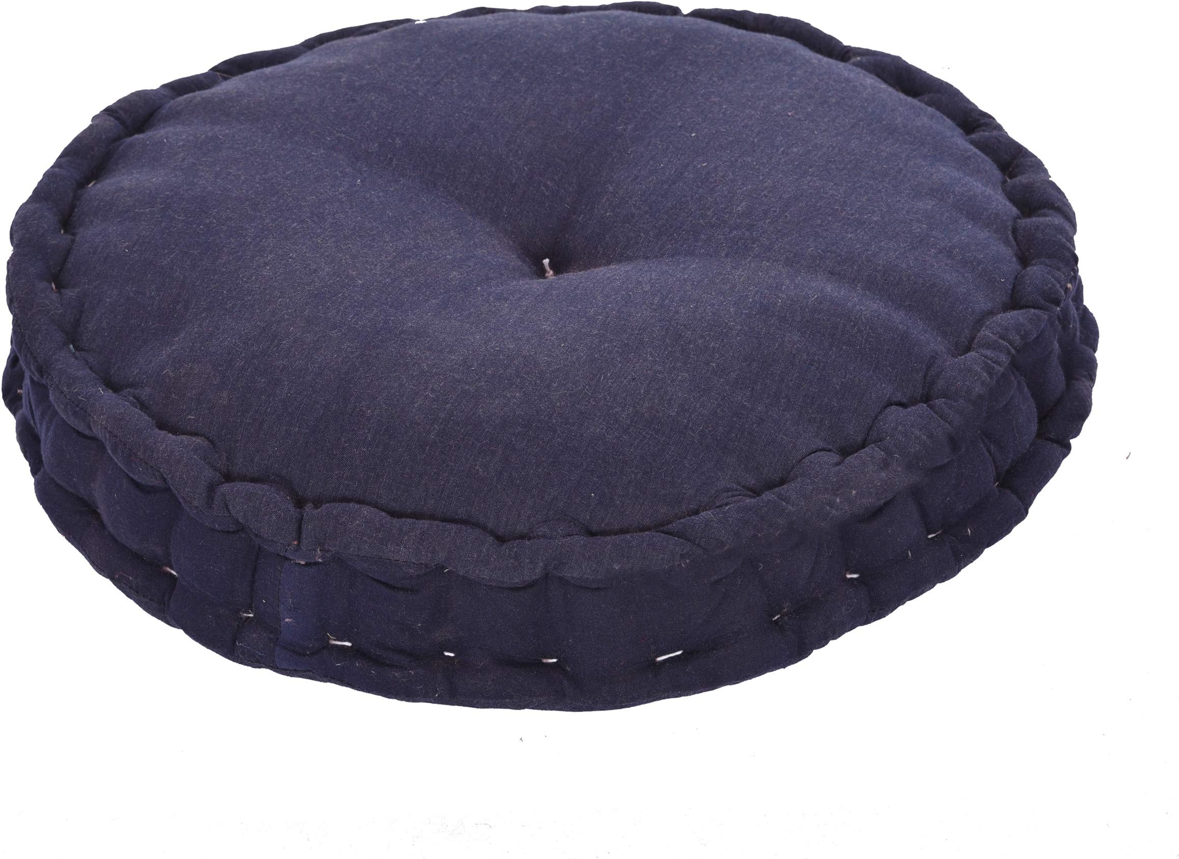 Retail Network Floor Cushions Large Size for Seating,Chair Muddees,Meditation,Yoga,Pooja,Guest (Blue)