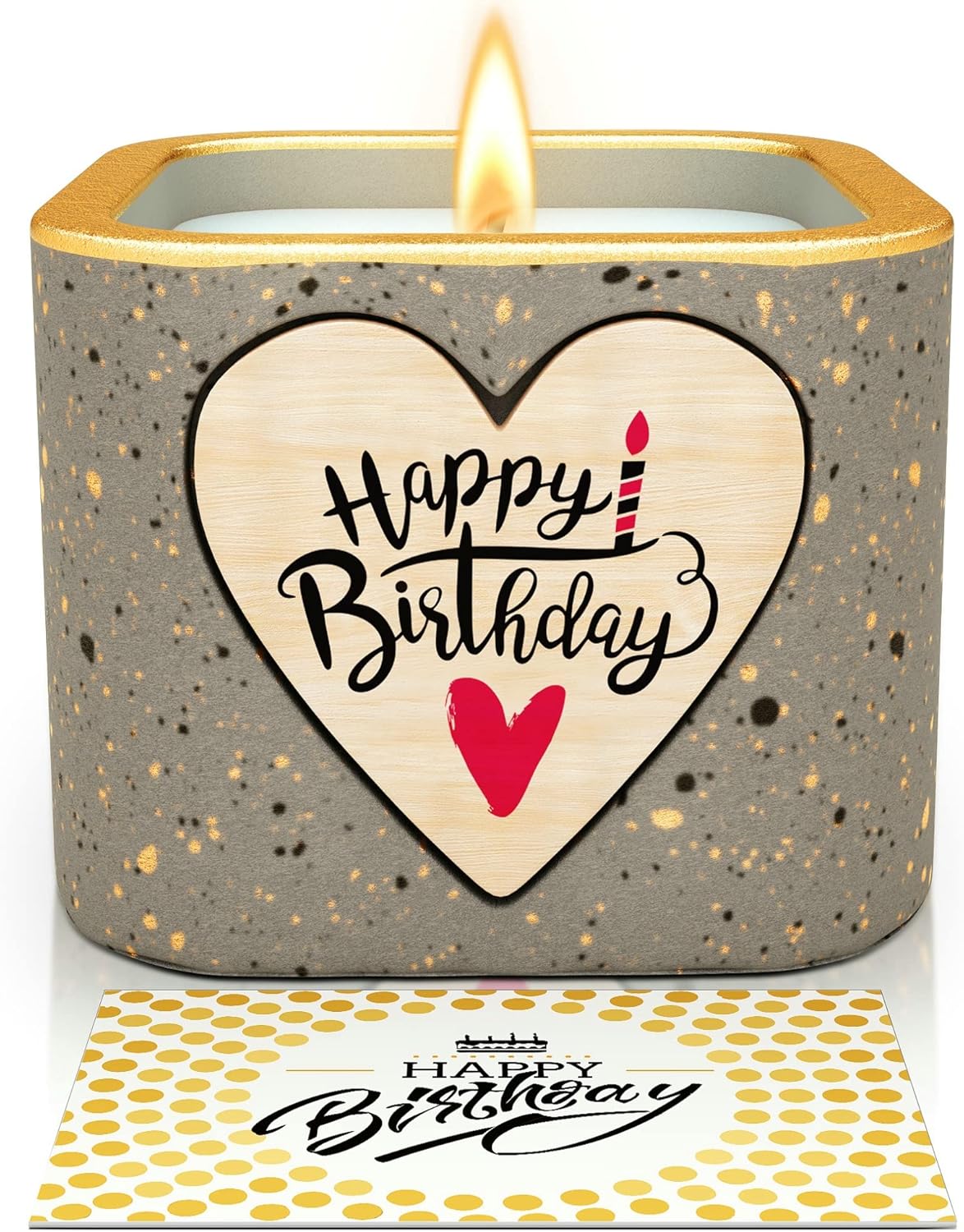 Candles & Holders - Birthday Gifts for Women, Happy Birthday Gifts for Her Mom Sister 30th 40th 50th,Amber scent