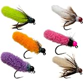 Outdoor Planet 12 / 24 Pack All-Time Favorites Dry Fly and Nymph Lure Assortment for Trout Fly Fishing