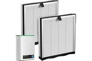 JF239 Lot de 2 filtres de rechange compatibles avec purificateur d'air JF239/JF268, filtre à charbon actif H13 haute efficaci