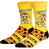 Cool Socks, Men's Funny Graphic Novelty Sock, Chester Cheetah Cheetos, Adult Large