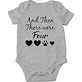 CBTwear And Then There Were Four - Baby Clothes - Funny Newborn Bodysuit Outfits for Boys and Girls