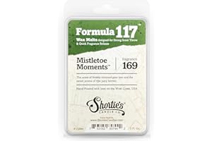 Shortie's Candle Company Mistletoe Moments Wax Melts - Formula 117-1 Highly Scented 3 Oz. Bar - Made with Natural Oils - Christmas & Holiday Air Freshener Cubes Collection