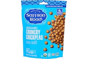 SAFFRON ROAD Organic Sea Salt Chickpeas, 5.4 Ounce