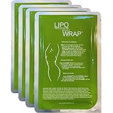lipo applicator Ultimate Body Wrap with Guarana, Green Tea, and Seaweed Works for Stomach Belly Legs Arms Abdomen. 4 Wraps