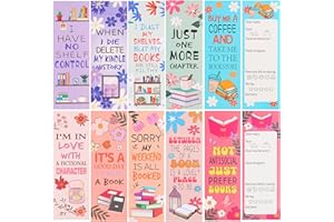 LiYiQ 100 Pcs Book Lovers Bookmarks Double-Sided Bookmark Page Markers Book Markers Set for Kids Reading Bookmarks Gift for Women