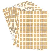 Starboling Color Coding Labels,3000 PCS 1/2" x 3/4" Kraft Paper Rectangular Label,for Garage Sale,Price Tags,File Folder Tabs(Light)