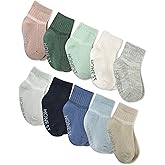 HonestBaby baby-girls Multipack Cozy Socks Sustainably Made for Infant, Newborn Baby, Toddler, Kids Boys, Girls