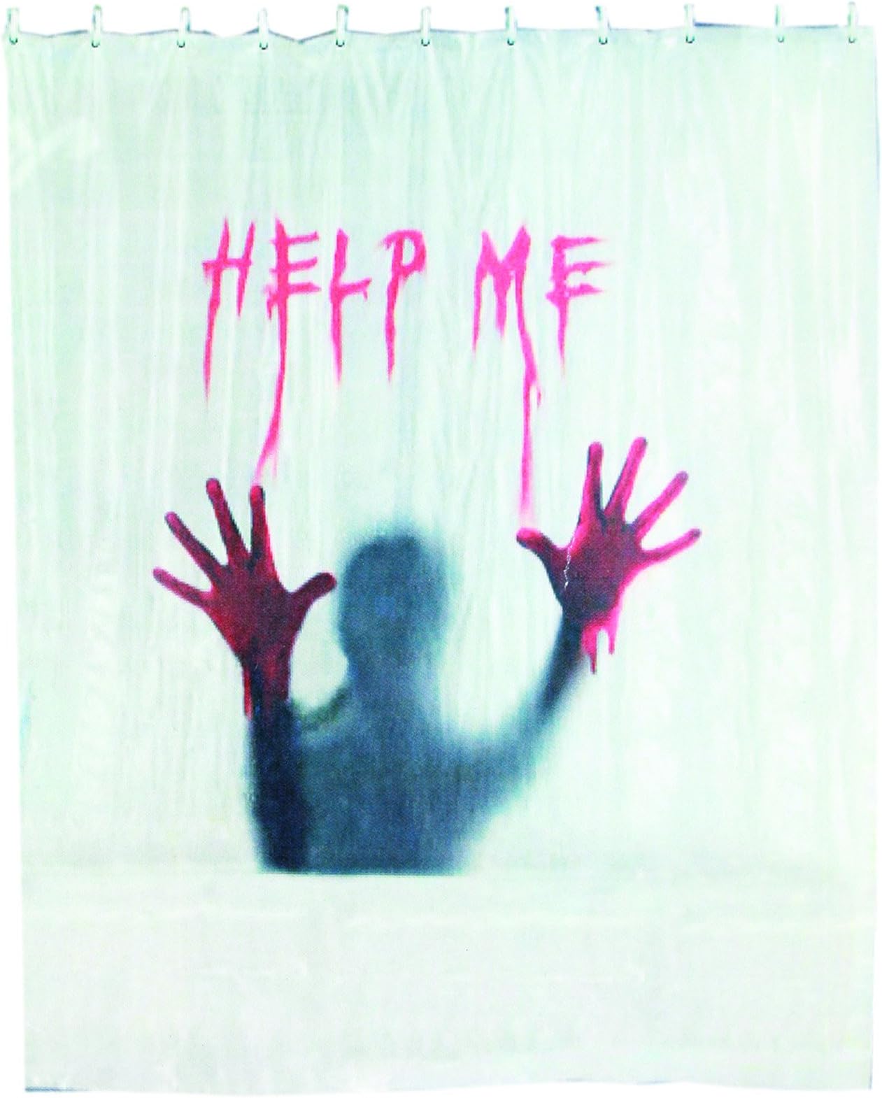 Rétro Shower curtian Help me