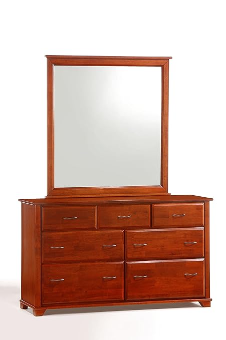 Amazon.com: Night & Day Furniture uniper 80 Drawer Dresser in Cherry ...