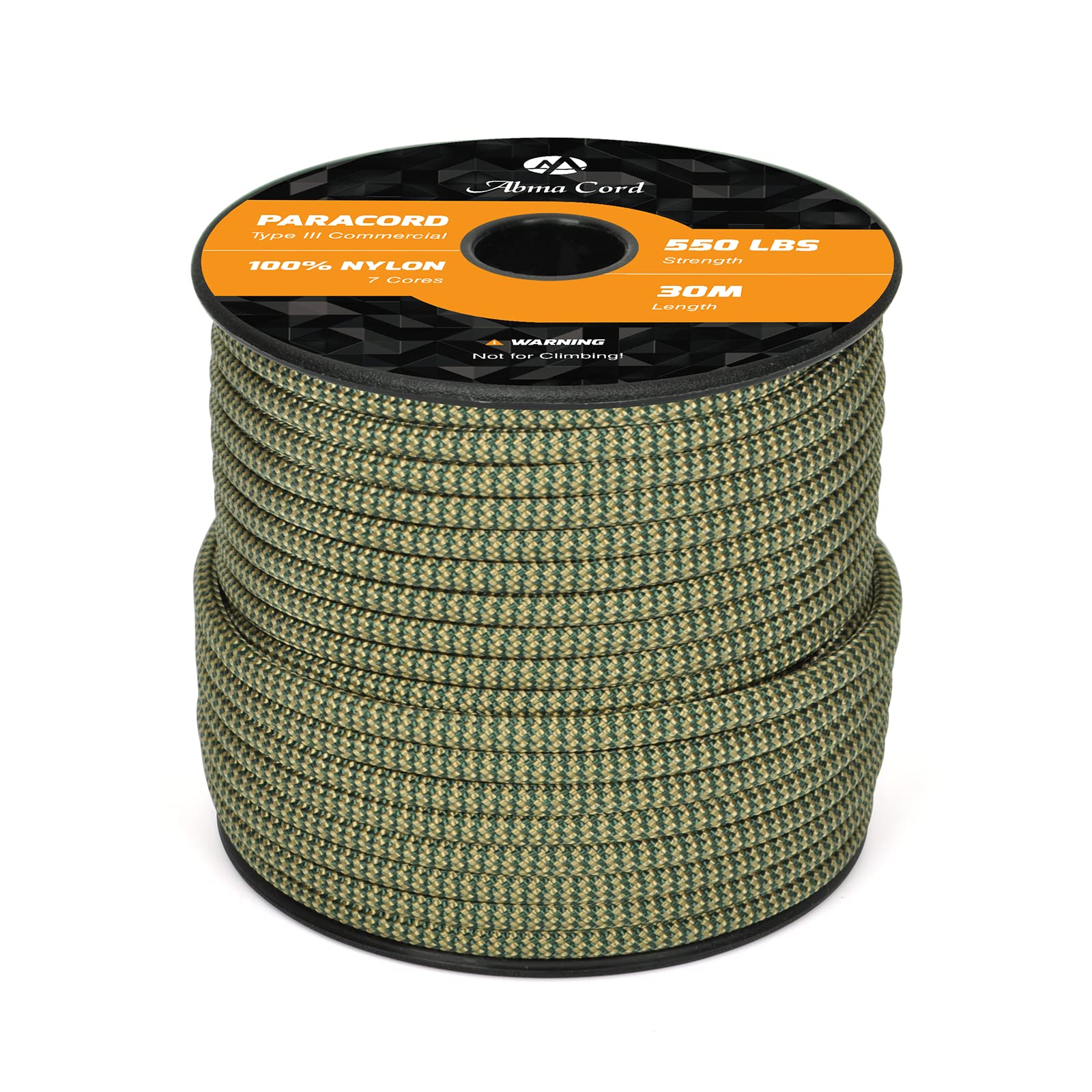 Abma Cord Paracord 550 4mm Nylon Rope Type III 7 Strands Parachute Cord - Max. 250kg (550lbs)