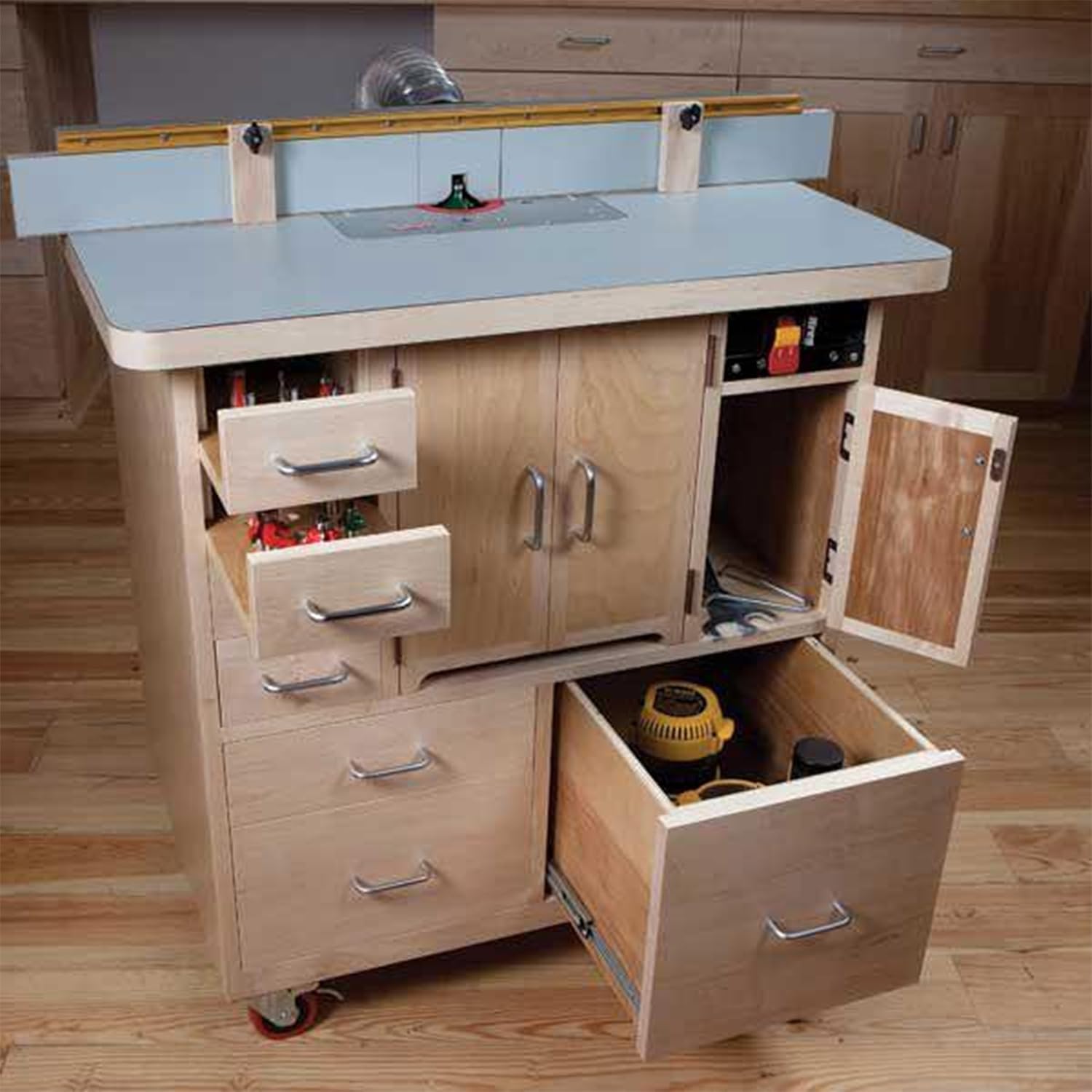 Woodworking Project Paper Plan to Build Router Table - Craftsman Router Table - 