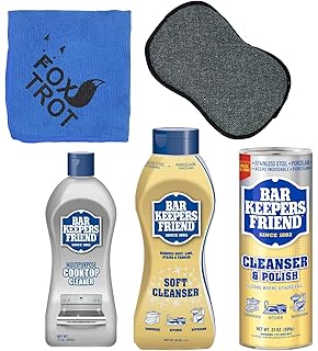Amazon Com Bar Keepers Friend Cooktop Cleaner 13 Ounce Bottle 2pk