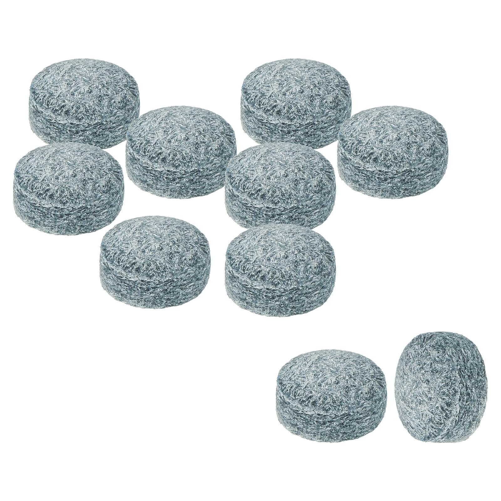PATIKIL 10mm Dia Pool Cue Tips, 10 Pack Pool Billiard Cue Tips Pool Stick Replacement Tips Pool Stick Tips Snooker Cue Tips, Grey
