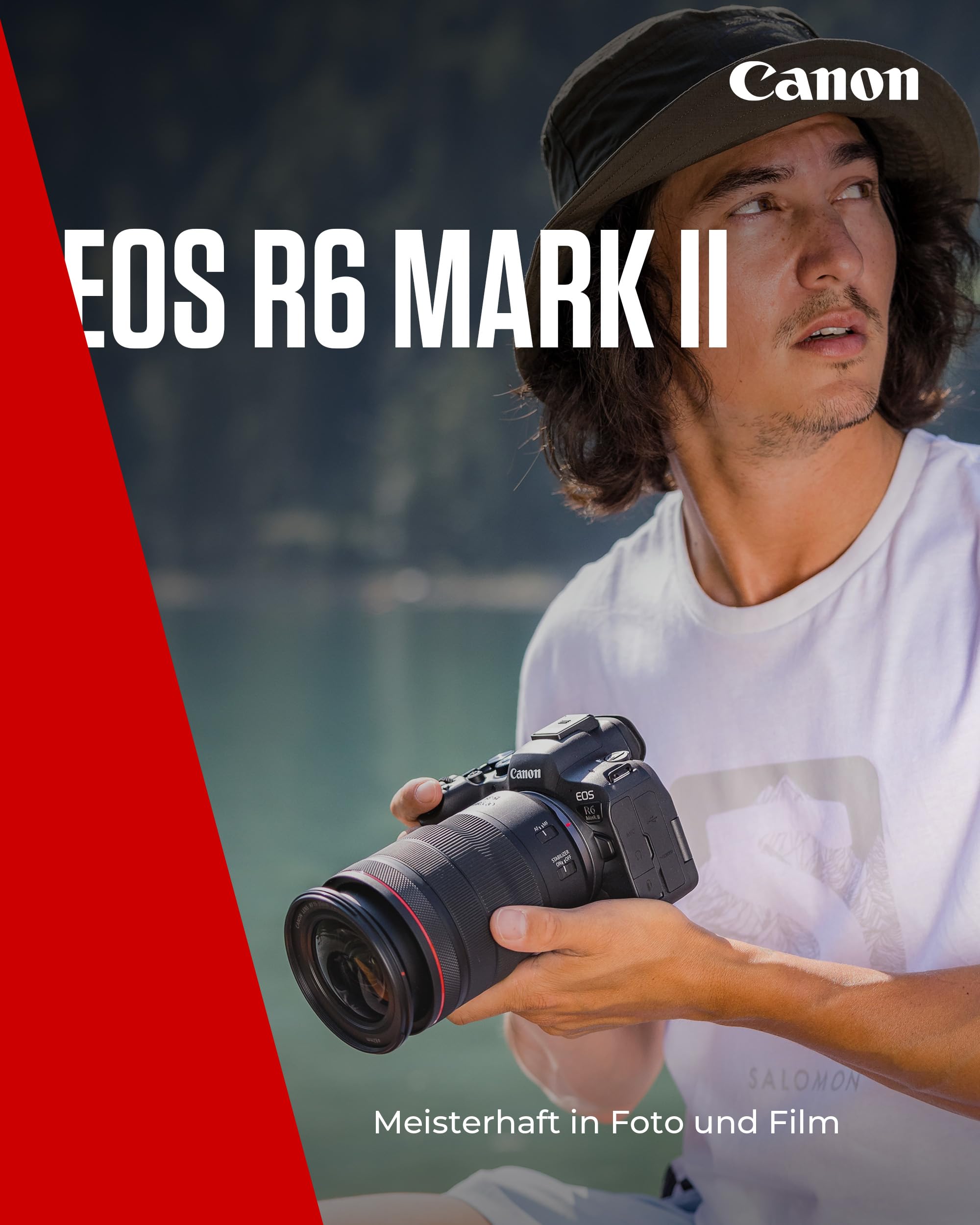 Canon EOS R6 Mark II Systemkamera, Spiegellose Vollformat, 4K Video, 40 Bilder/Sekunde, Wi-Fi, Bluetooth 3