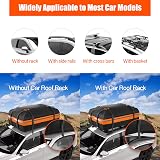 Signstek Car Roof Cargo Bag 1000D PVC Waterproof 15 cu ft with Straps view 7