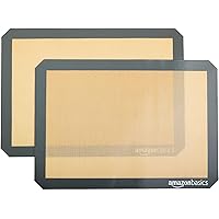 Amazon Basics Silicone, Non-Stick, Food Safe Baking Mat - Pack of 2