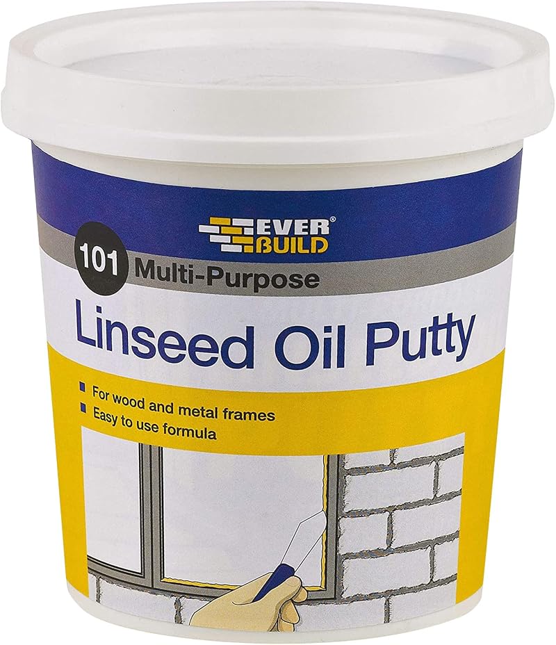 Everbuild 101 Multi-Purpose Linseed Oil Putty Brown 1kg