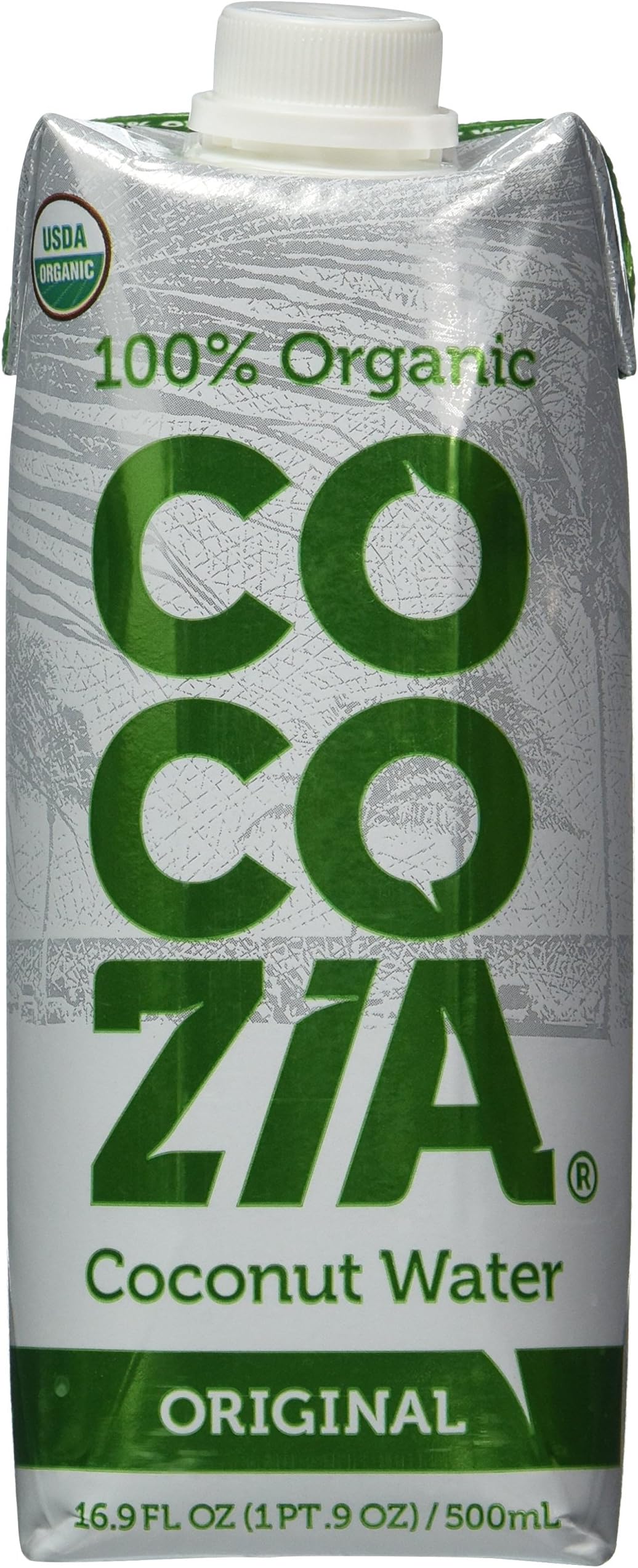 Cocozia 100% Organic Coconut Water 16.9 Oz (Pack of 12) ORIGINAL