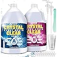 Shabebe Epoxy Resin 2 Gallon Kit, Upgraded Crystal Clear Resin Epoxy Food Safe with Pump, Self Leveling & Bubble Free High-Glossy with Anti-Yellowing for Coating, Casting, Jewelry Making, DIY Craft