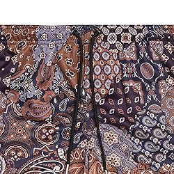 DIOTSR Mens Mesh Paisley Shorts, Casual Retro