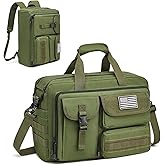 G4Free 17.3 Inch Laptop Messenger Bag for Men, 3-in-1 Backpack for Travel Work Weekender, Large Tactical Shoulder Bag