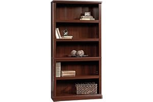 Sauder Miscellaneous Storage 5-Shelf Bookcase/ Book shelf, Select Cherry finish