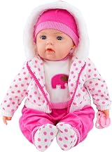 The Magic Toy Shop BiBi Doll 20in Baby Girl with Sounds Polka Dot Outfit view 2