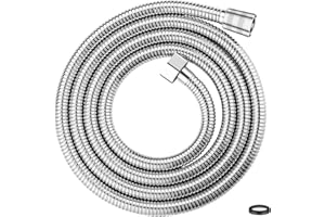 Shower Hose, 2M /79 inch Stainless Steel Shower Hose Explosion Proof Shower Hose,Brass Fittings,Chrome Plated Extra Long Show