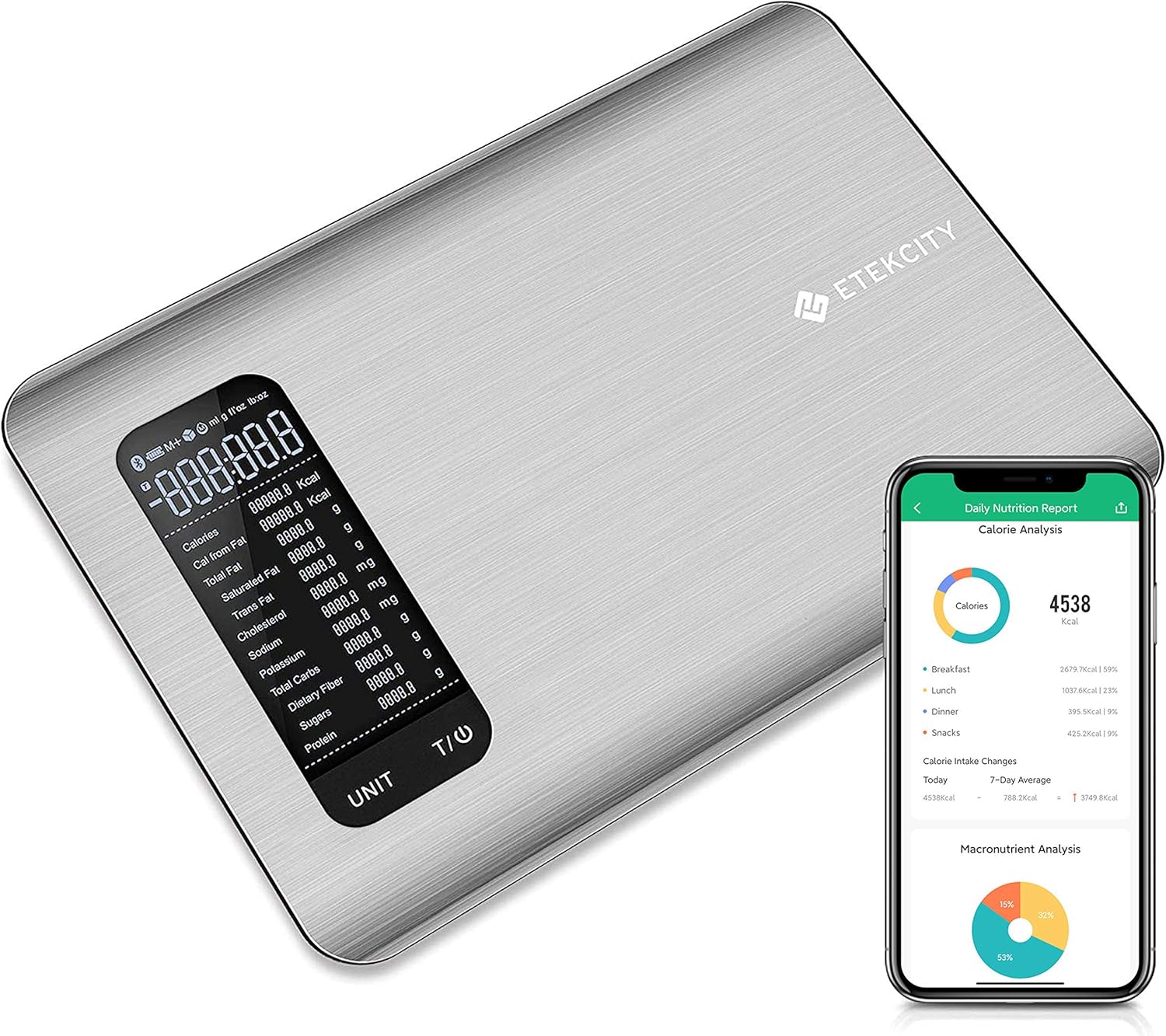 Etekcity Food Kitchen Scale Digital Grams and Oz with Nutritional