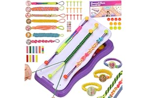 gesboole Friendship Bracelet Making Kit for Girls 8-12 - DIY Friendship Bracelets Kit for Kids & Arts and Craft Kits for Girls Ages 8-12 - Popular Bracelets String Maker Toys Set