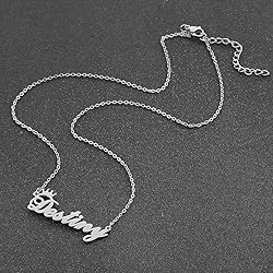 Custom Silver Name Necklace Personalized for