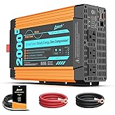 Ampeak Pure Sine Wave Inverter [2000 Watt] - 6000W Surge, 12v DC to 110V AC Converter Power Inverter for RV, Truck, Home, Sol
