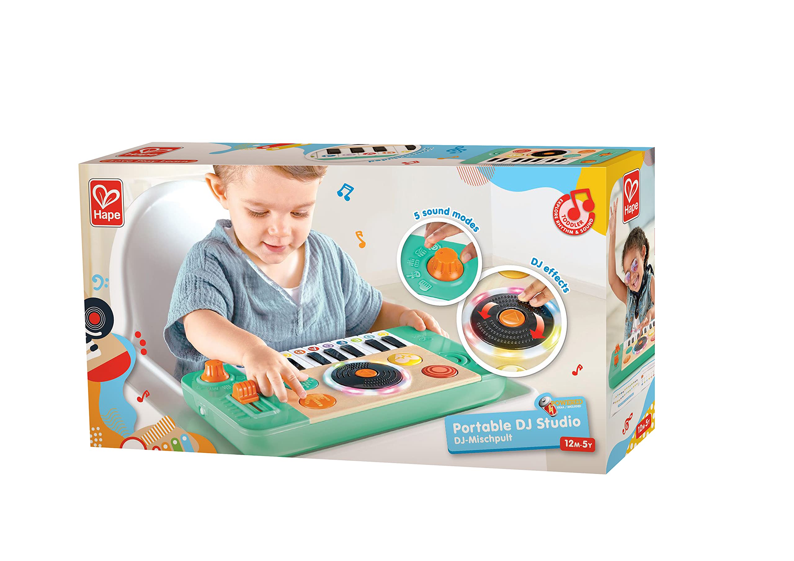 Hape DJ Mix & Spin Studio Musical Toy, Blue