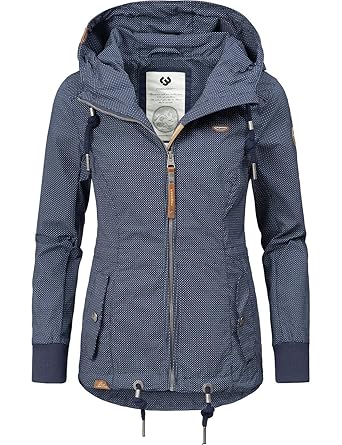 Ragwear Damen Übergangsjacke Kapuzenjacke Danka Dots 4 Farben XS-XXL