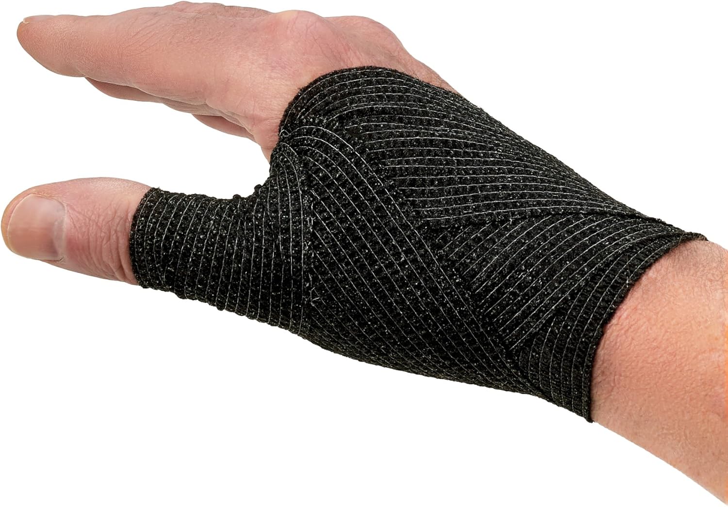 Self-Adherent Cohesive Bandage - Black Medical Wrap - 6 Rolls 2" Wide x 5 Yards Sports Tape for Medical Use, Sports, First Aid and Helps Protect Skin: Health & Personal Care
