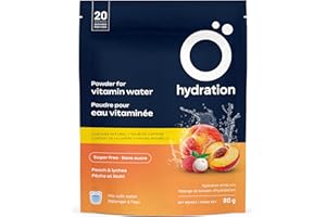 Ö Drink Mix Powder | Peach & Litchi Flavour | Sugar-Free Powdered Beverage | 20 Servings | With Caffeine