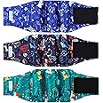 Paw Legend Washable Dogs Diapers Male Dog Belly Bands for Male Dogs Diapers Reusable Puppy & Doggie Diapers Male (3 Pack, X-Small)