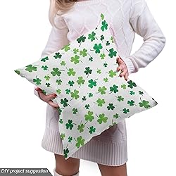 Lunarable Shamrock Fabric by The Yard, St Patrick's